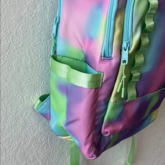 Ecotech Green and Purple Bag with Tie-Dye Design - Picture 5 of 10